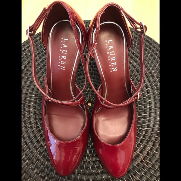 NEW RALPH LAUREN Sz8.5B Patent PUMPS - Picture 3 of 7